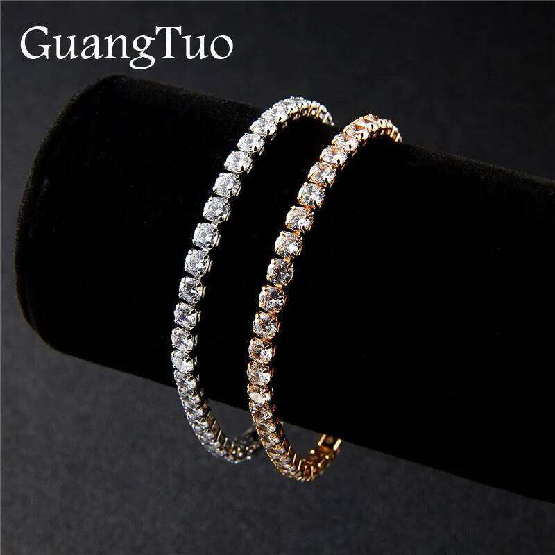 L003 CZ Crystal Pulsera Bangle Stretch Bling Single Row Rhinestones Bracelets For Women Elasticity Wedding Bridal Gift Jewelry Z260313