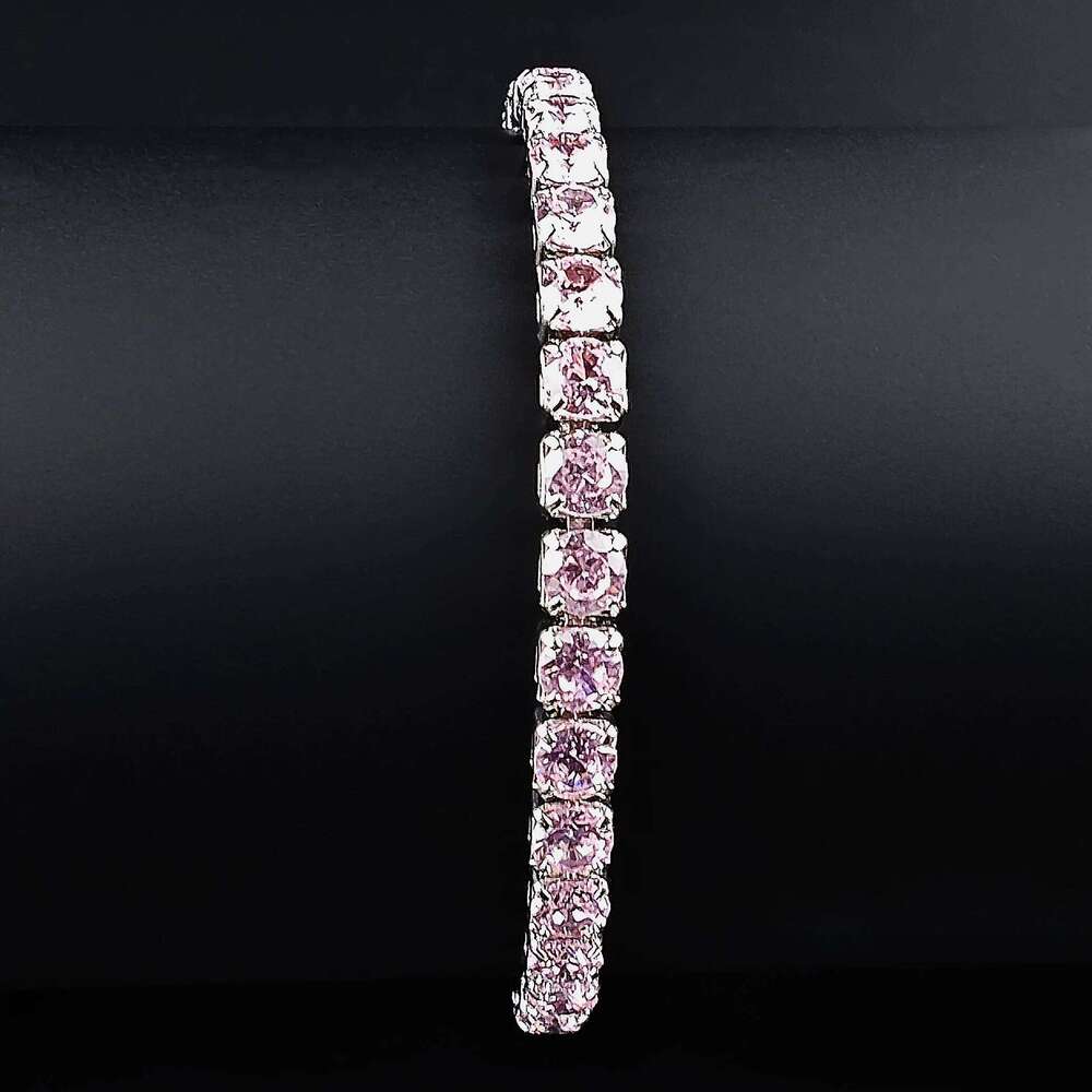 2024 New Arrival Luxury Round pink color on hand Bracelet Bangle For Women Anniversary Gift Jewelry S5787 Z260313