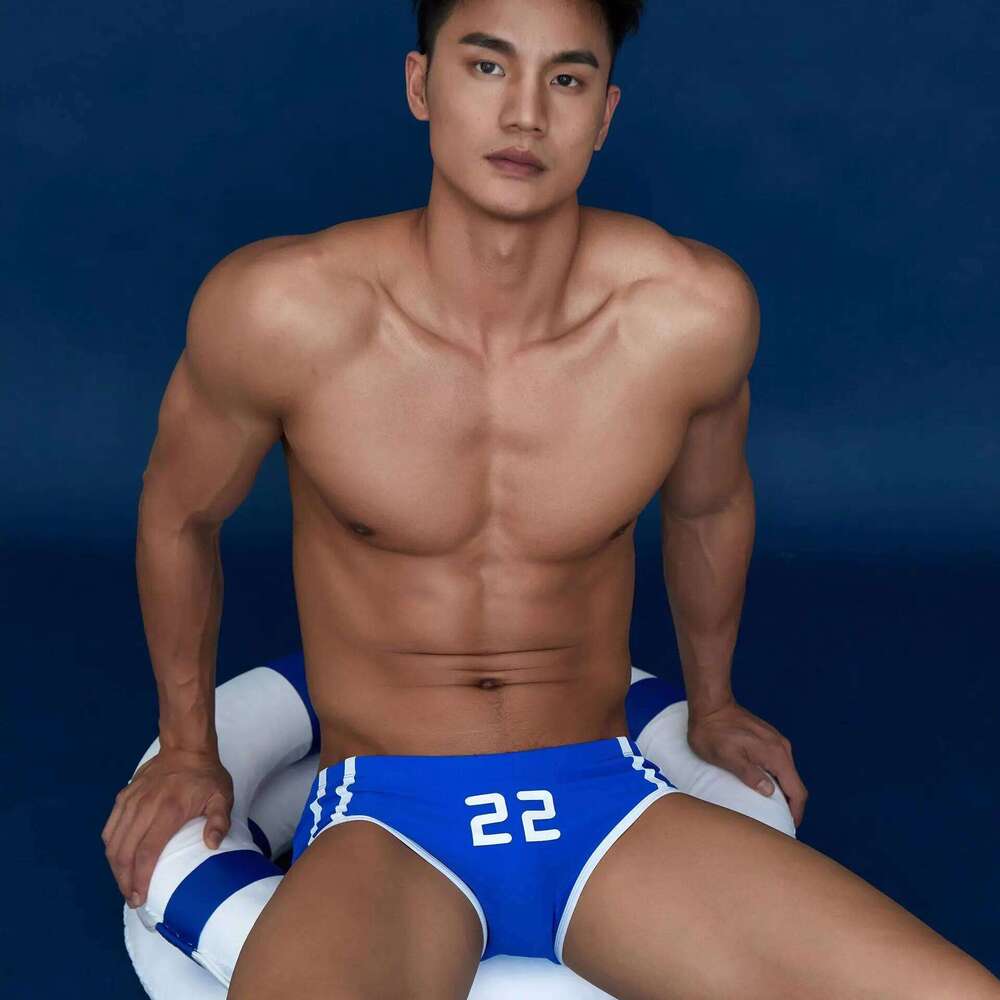 Swimming trunks, nylon digital print trendy men's swimming trunks Z260314