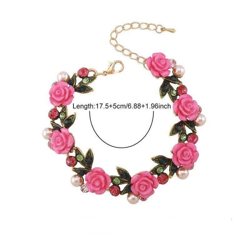 Flower Pearl Necklaces Earrings Bracelets Sets Alloy Woman High End Versatile Necklace Earring Bracelet Charm Jewelry Set Z260313