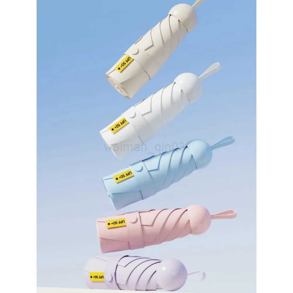 Lightweight travel mini umbrella UV-resistant capsule umbrella 50 off ultra-light sunshade umbrella portable H260314