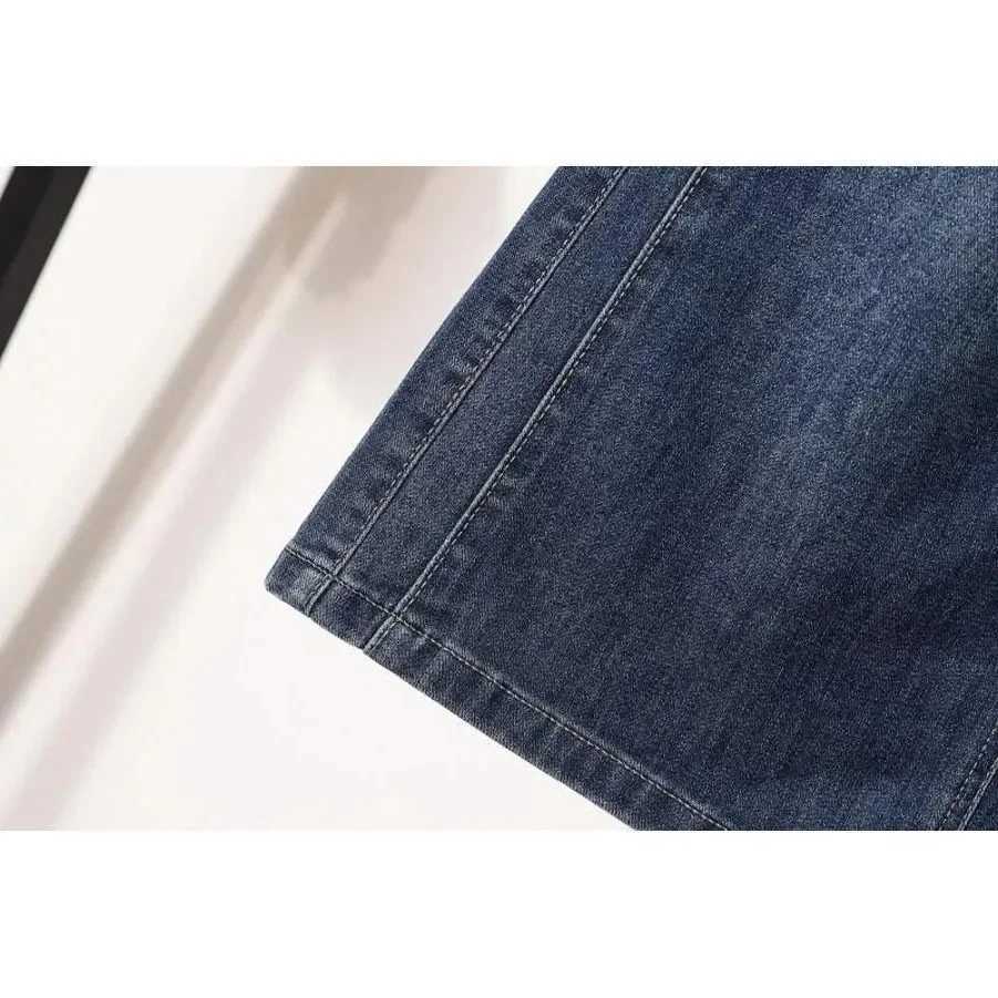 Fashionable Elastic Mid-Length Denim Skirt Womens Spring Summer New Style Slimming Meat Covering A- Line Half-length Skirt M260314