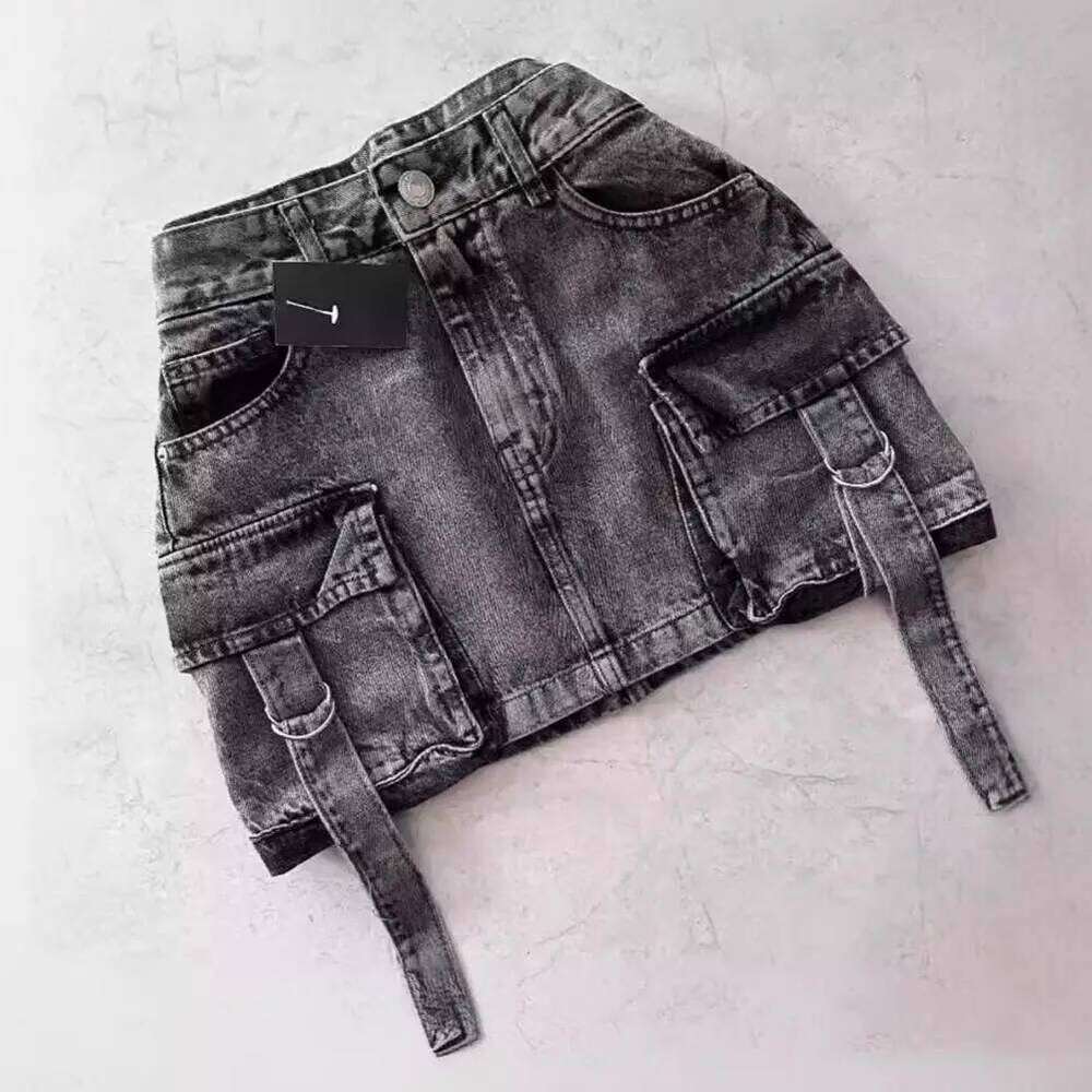 Mini A-Line High Waist Retro Gothic Style Ladies Skirt Summer Women Solid Color Short Dress Women's Clothing Z260314