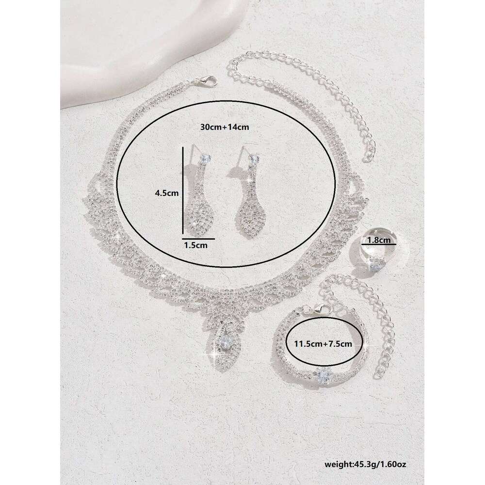 Fashionable sparkling rhinestone palace style women's suit, elegant and luxurious design, high-end accessory Z260313