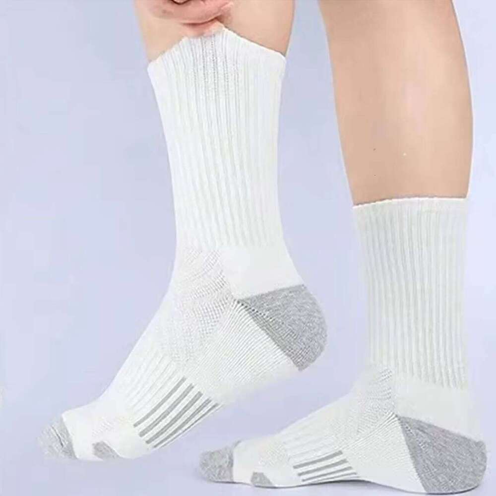 5Pairs Men's Outdoor Gym Socks High Quality Comfortable Soft Ground-Gripping Football Large Size New Style Z260314