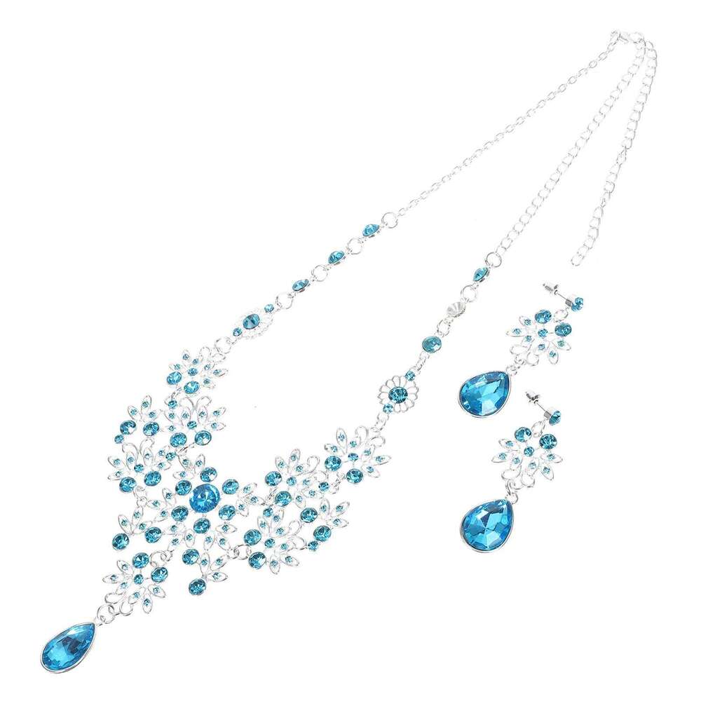 2Pcs Set Durable Elegant Jewelry Necklace Earring Gift for Prom Party Wedding Gifts Women Accessories Z260313