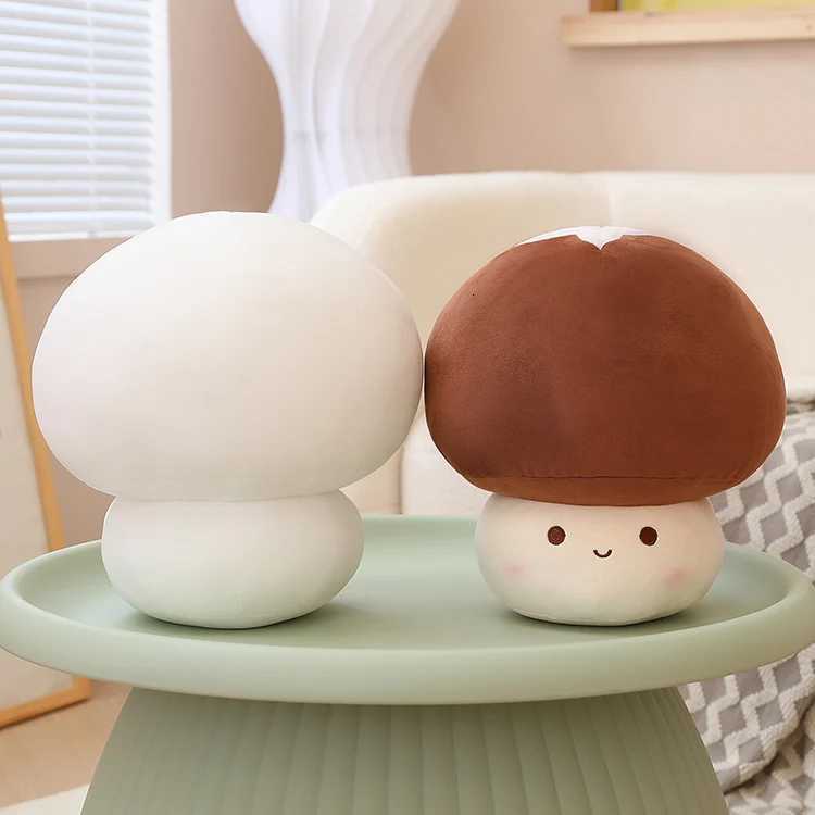 Hot Kawaii Mushroom Plush Dolls Simulation Plant Pillow Lovely Toys For Home Decor Sleeping Cushion Stuffed Soft Dolls Y260314