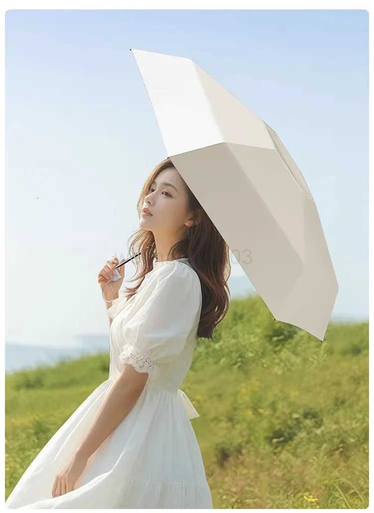 New Mini Portable Travel Umbrella Ultra-lightweight Compact Umbrellas for Rain Sun UV Protection for Kids Women Girls H260314