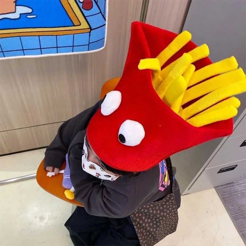 Funny French Fries Burger Hats Carnival Photography Props Party Hats Cosplay Costumes Headdress Accessories Show Y260314
