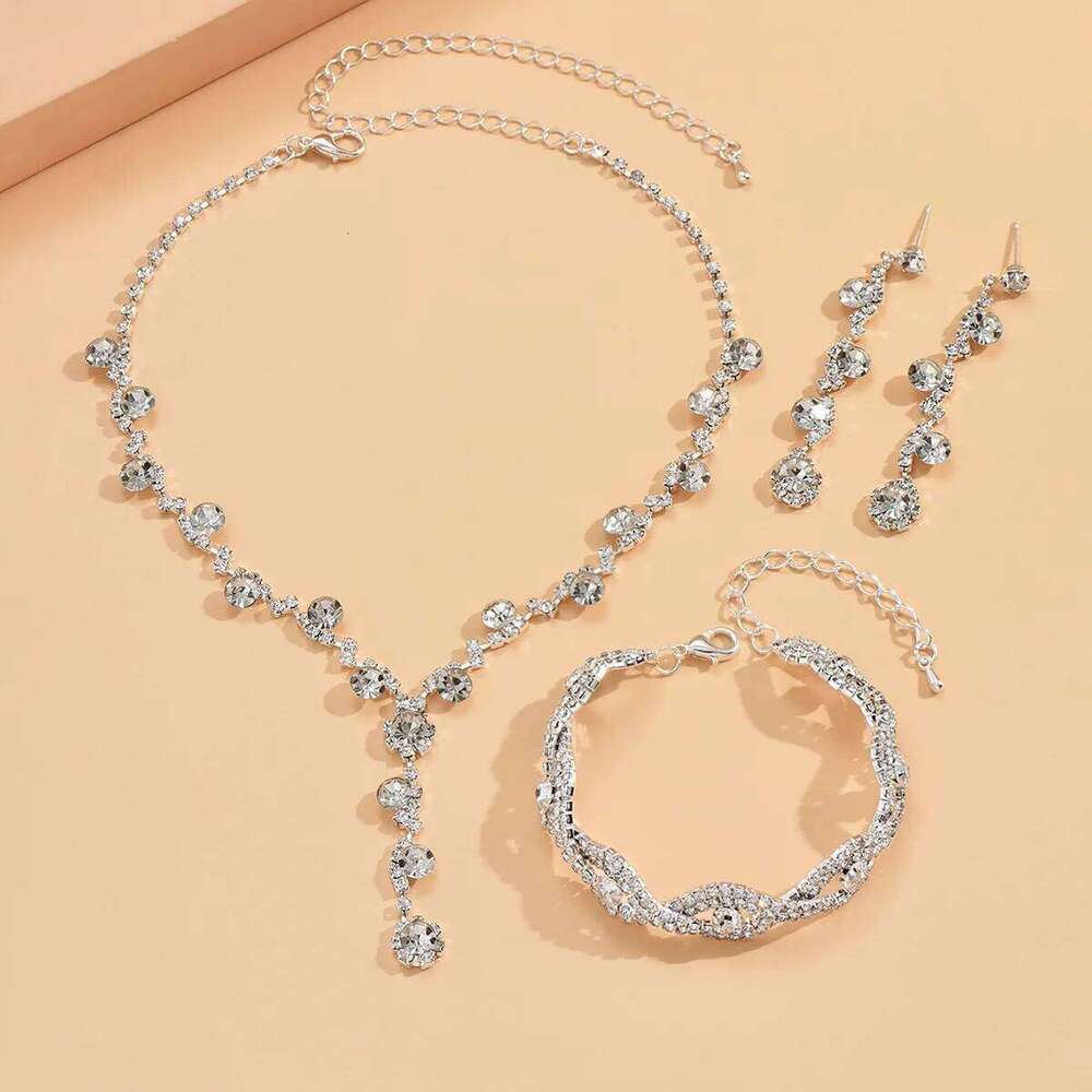 4PC Women's Fashion Copper Claw Chain Sunflower Necklace Earrings Bracelet Jewelry Set Wedding Banquet Party Holiday Gift Z260313