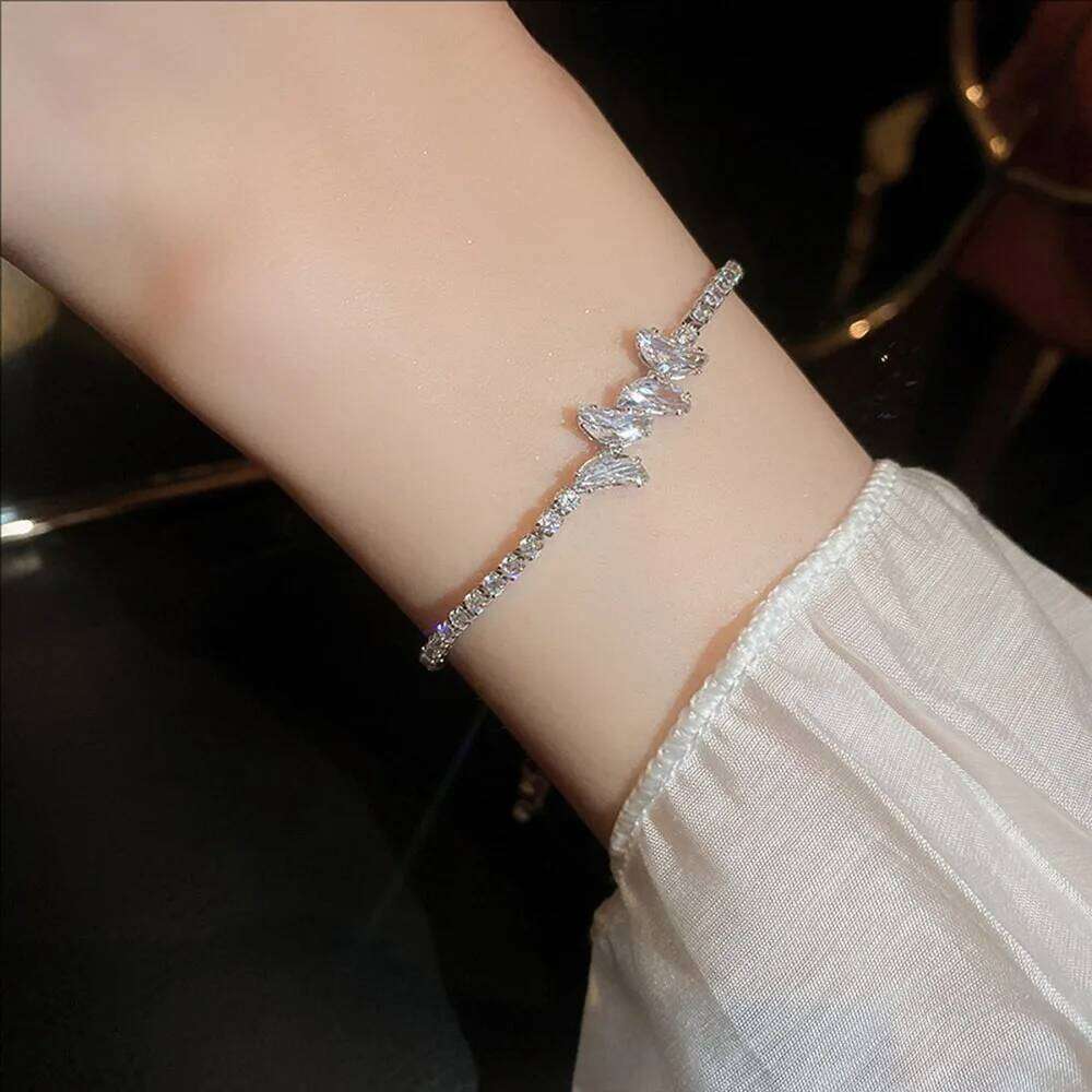 Zircon Butterfly Pull-out Bracelets Niche And Light Luxury Fashion Wristband High-end Touch New Jewelry For Women Z260313