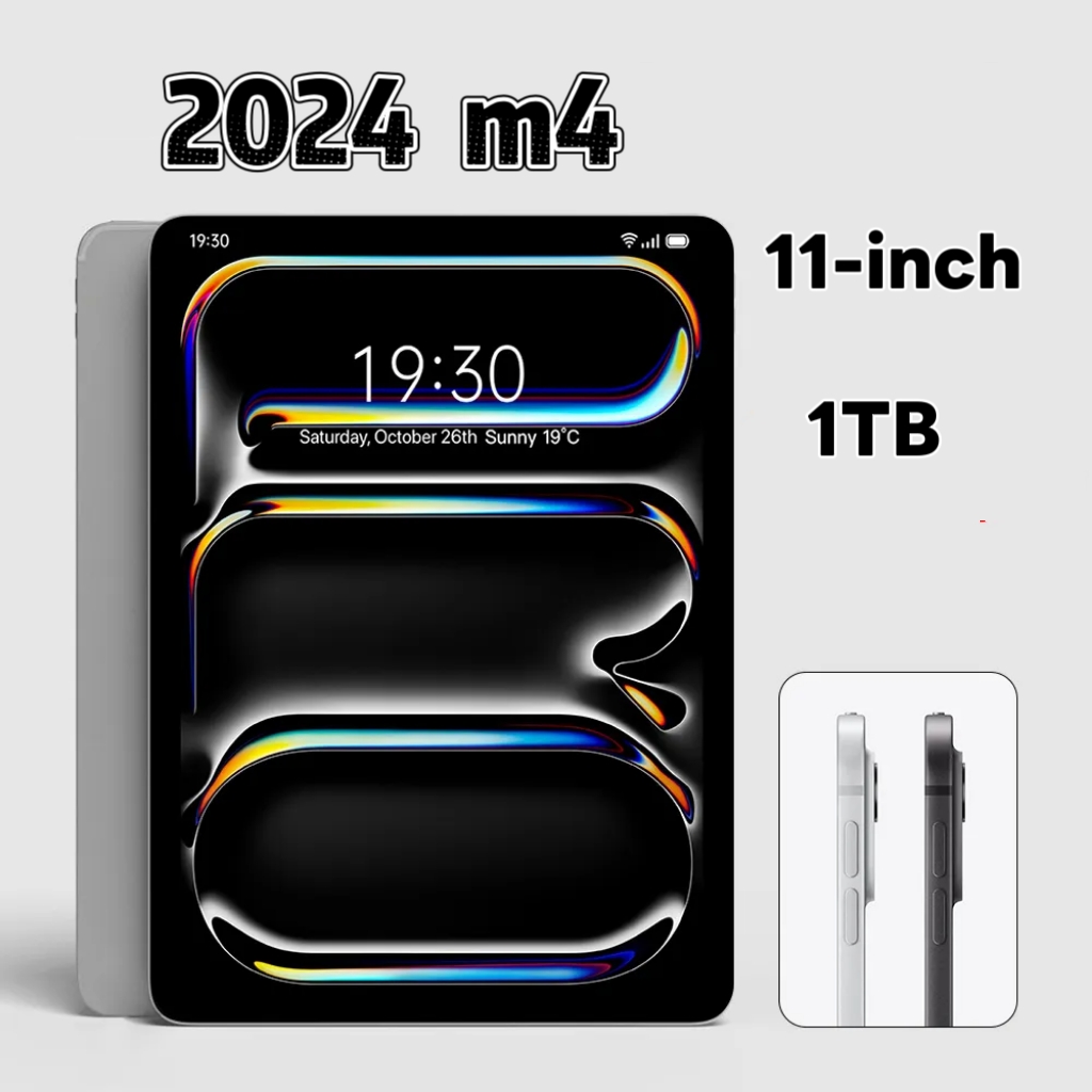 The new M4 Series 11-inch HD Business Tablet (iPad-style) features Bluetooth connectivity and runs on the Android operating system. (Silver/Black)