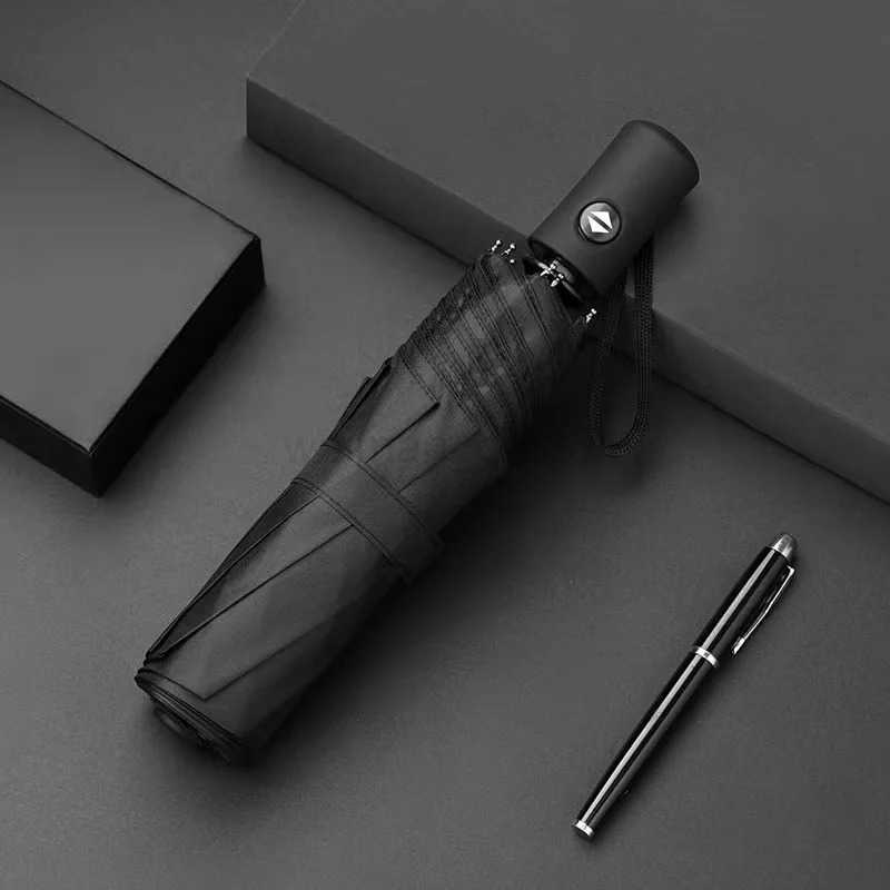 Automatic umbrella eight bone vinyl sunshine and rain dual-purpose sun umbrella sunshade and UV rays automatic folding gift adve H260314