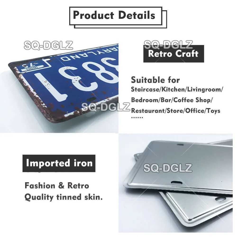 SQ-DGLZ Ours National Flag Ukraine Wall Decoration Tin Sign Country Flag Metal Sign Home Decor Painting Plaques Poster D260314