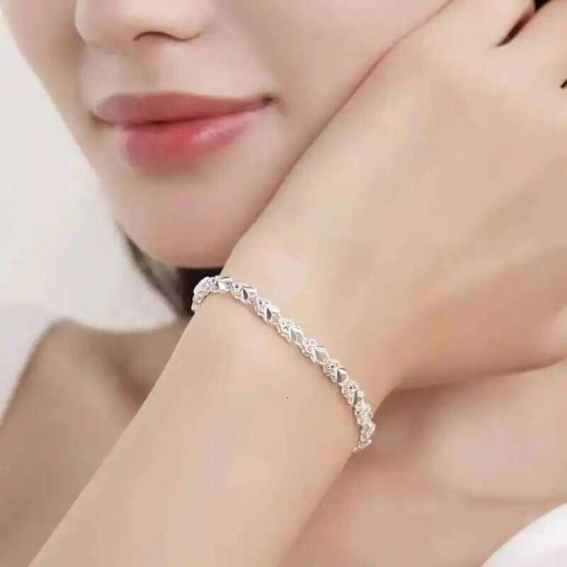 Cute Silver Lucky Rabbit Bracelet Double Sided Carving Adjustable DIY Elegant Charm Bracelets Gift for Women Z260313