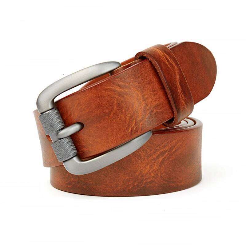 MEDYLA Men's Leather Vintage Pin Buckle Natural Skin Waistband Strap Jeans For Male Cowhide Belt Delivery In 24 Hours Z260226