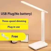 Folding Desk Lamp USB Touch Control Dimmable Night Light LED USB Rechargeable Desk Lamp for Student Dormitory Reading and Bedr Y260314