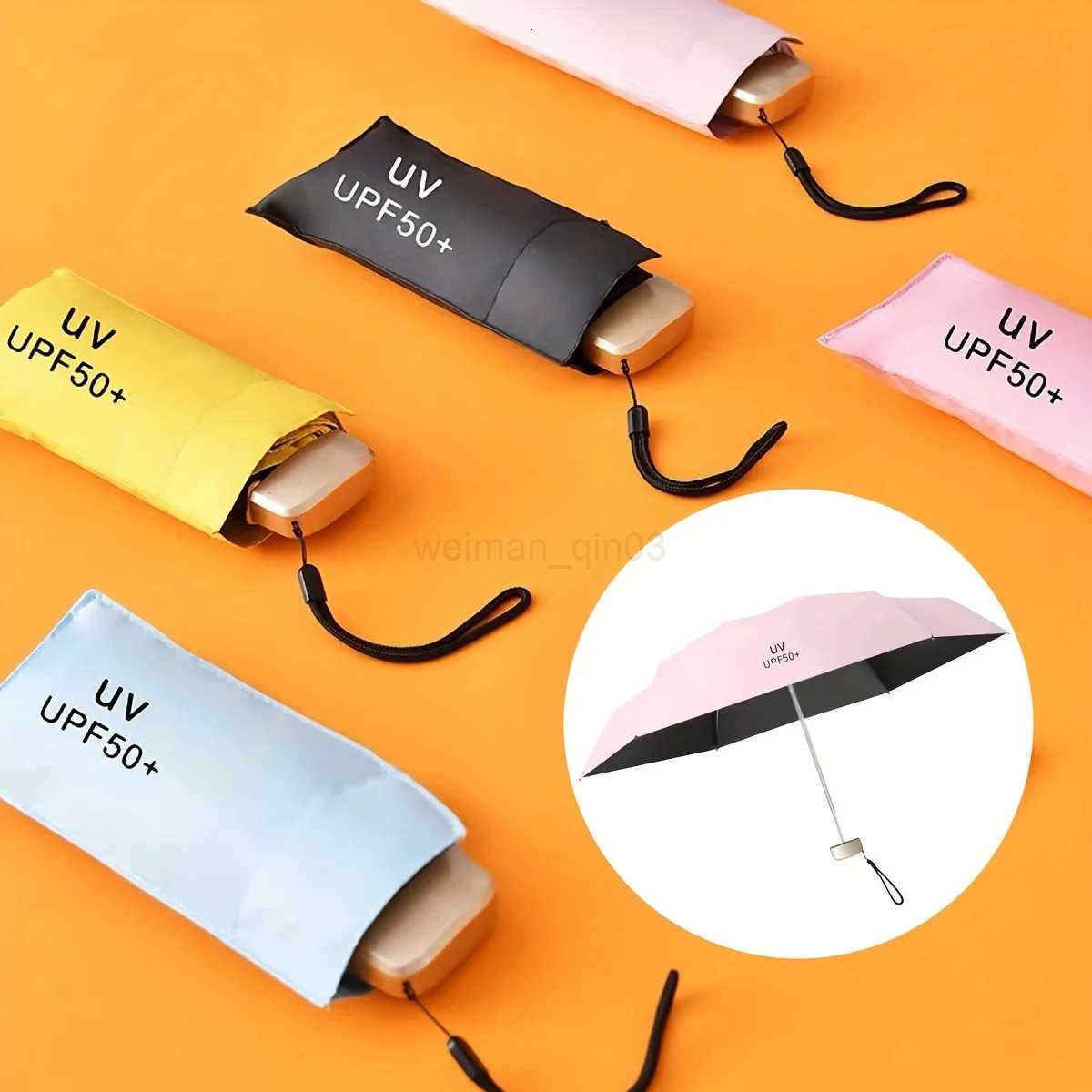 Mini five-fold umbrella sun protection sun umbrella sun protection anti-ultraviolet small and portable men and women fashion sun H260314