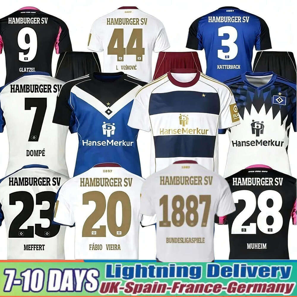 Hsv Trikot Soccer Jersey 25 26 27 Hamburger SV Football Jersey GLATZE VAGNOMAN ONANA LEIBOLD REIS DUDZIAK Football Shirt Special Kids Kit Hamburg Special top