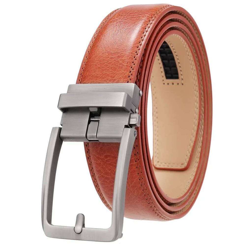 Top Quality Mens Black Belts Luxury Adjustable Genuine Leather Brown For Men 3.5cm Width Formal Suit Waist Belt Male B1338 Z260226