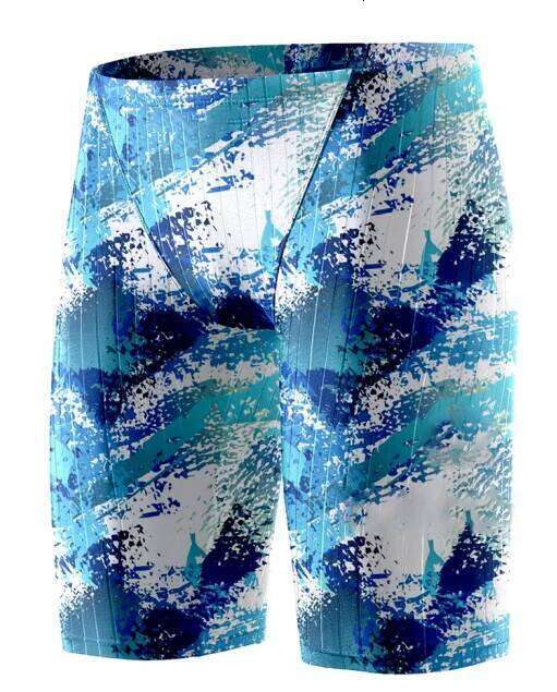 Men Jammer Swimming Professional Swim Surf Trunks Summer Beach Lycra Quick Dry Gym Tights Shorts Z260314