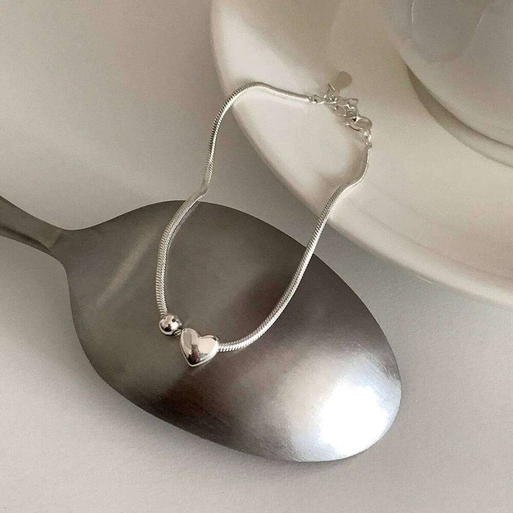 XIYANIKE Silver Color Love Heart Snake Chain Bracelet For Women Girl Summer Fashion New Jewelry Gift Party pulseras mujer Z260313