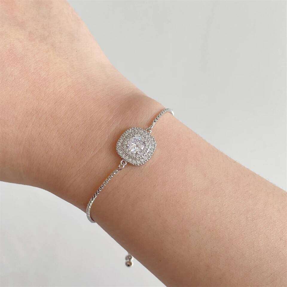 ZAKOL 3 Pcs Brilliant Micro Paved Zirconia Square Earring/ Necklace/Bracelet Set for Women Gorgeous Wedding Jewelry Z260313