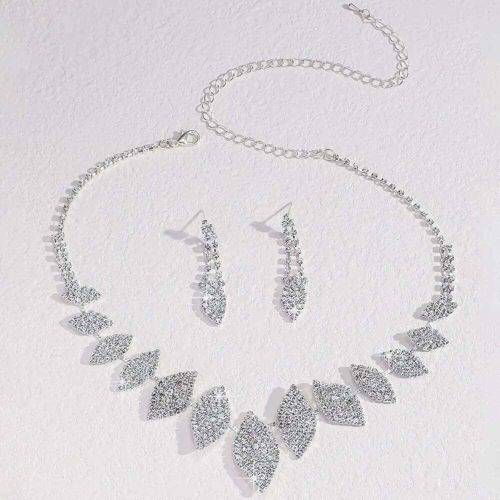 Ladies' Fashion Design Geometric Series Necklace Earrings Jewelry Set Suitable for Wedding, Party, Festival Gifts Z260313