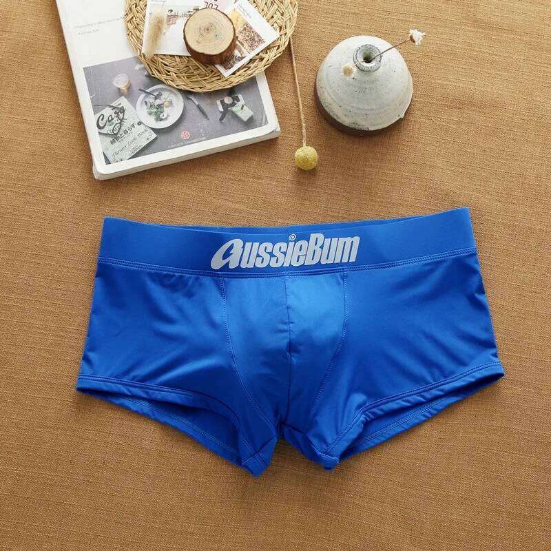 Men's simple underwear milk silk comfortable sports boxers AUSSIEBUM-M218 Z260314