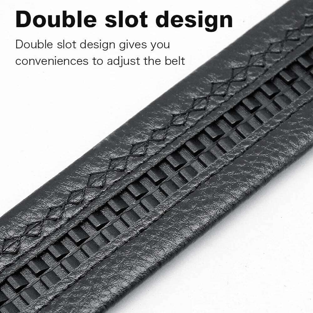 JACNAIP Ratchet Leather Belts for Men Automatic Adjustable Wear-Resistant Inside Wear Metal Buckle Mens Belt Strap 3.5CM Z260226