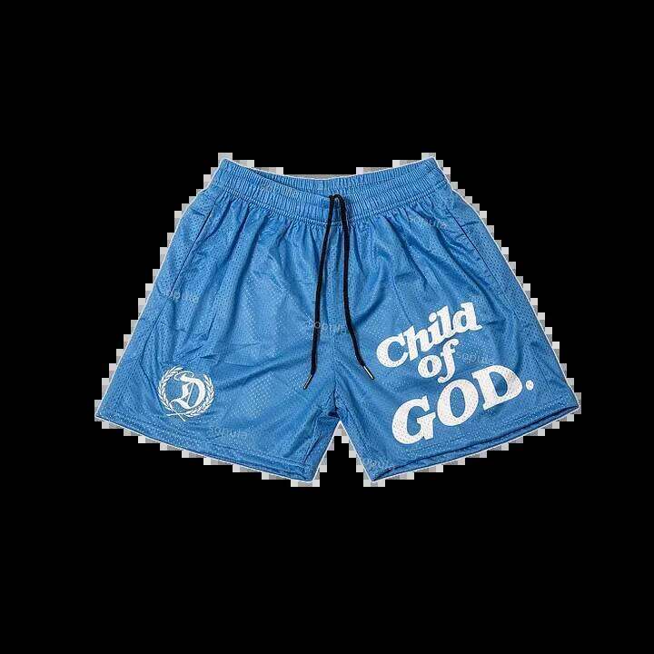 Child of God Print Basketball Sport Training Breathable Fashionable Men Fashion Shorts Streetwear Z260314