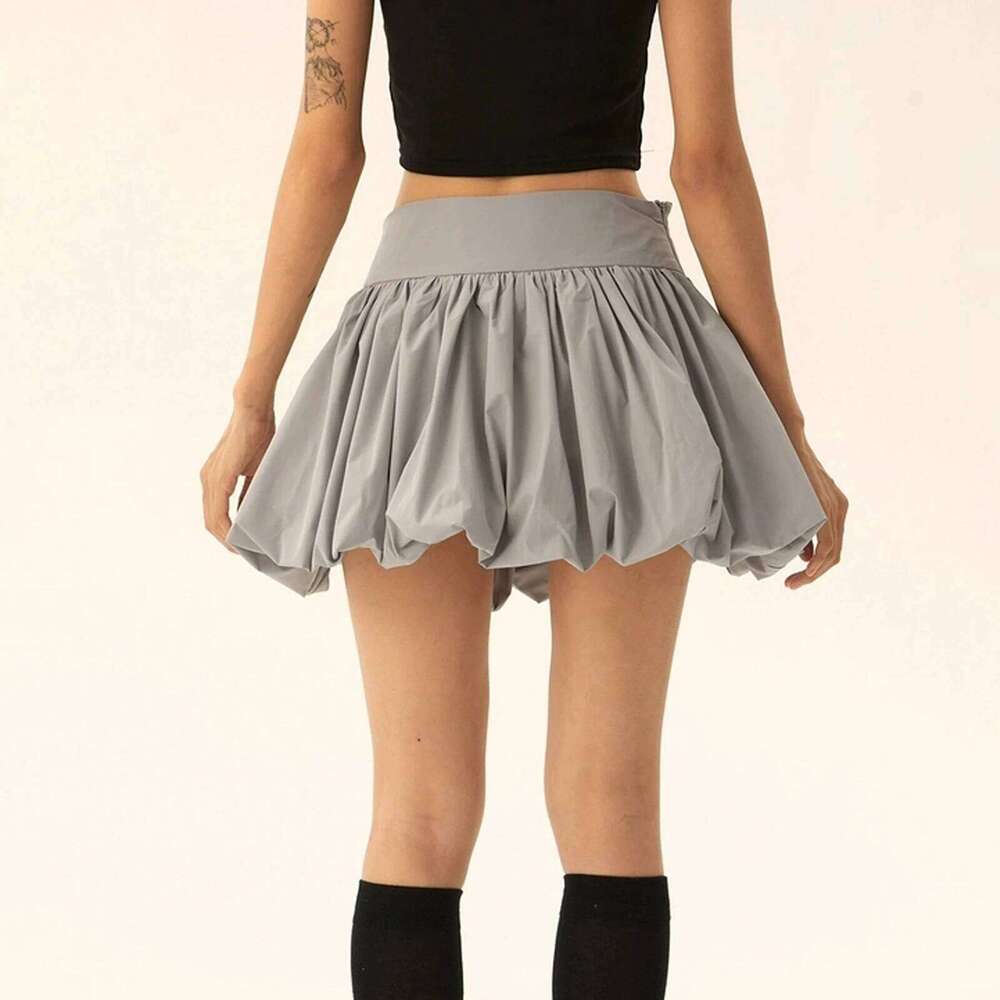 Puff Mini Skirt Cute Sexy Dress Y2K Streetwear 2024 Women Fashion Summer Clothes High Waist A-line Short Bubble Pleated Skirts Z260314