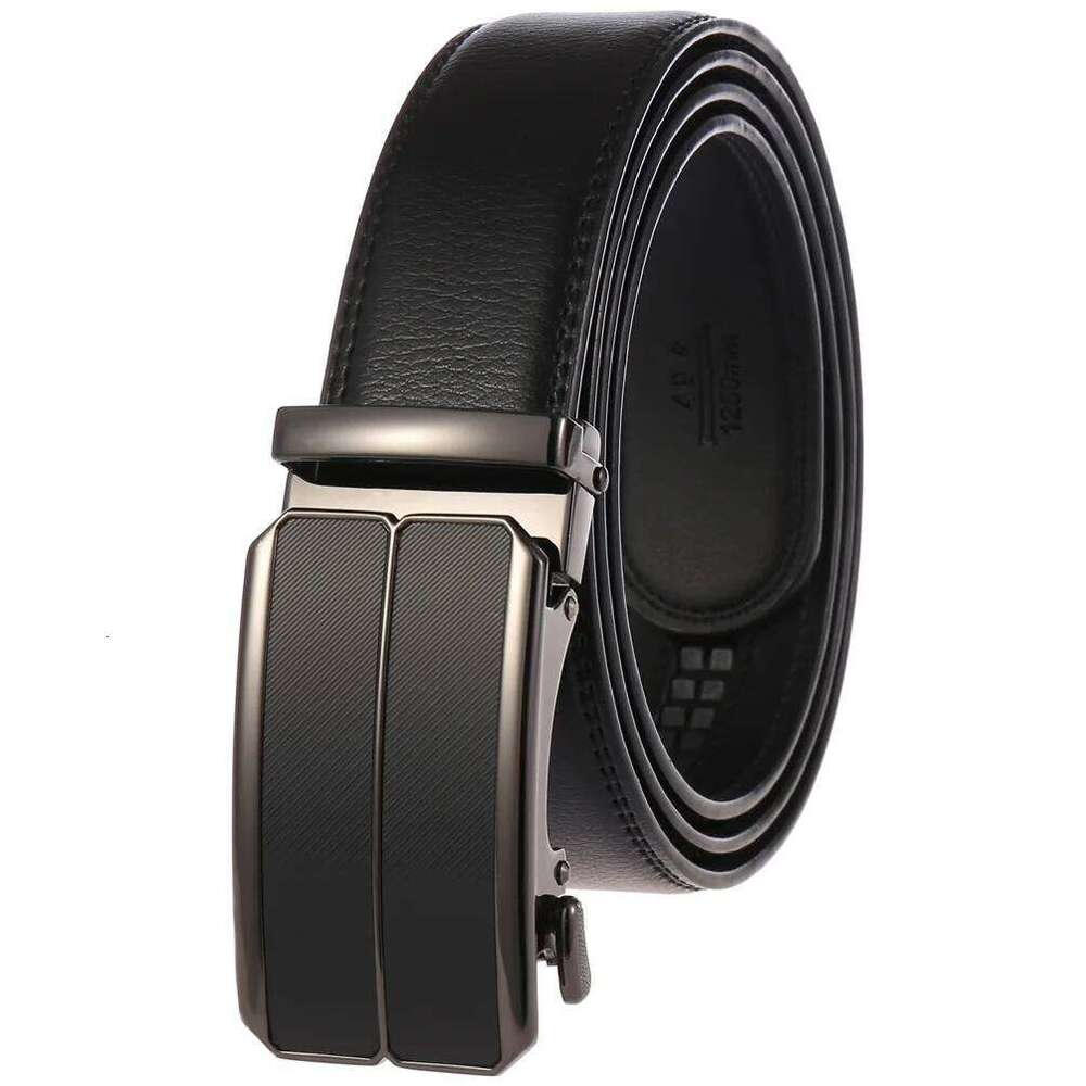 Buckle Genuine Cow Leather Belts For Men Luxury Gift Formal Ceinture Homme Business Cowboy Waistband Trouser Z260226