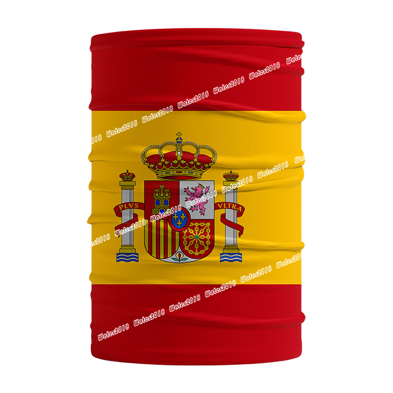 World Cup Flag Bandana Party Decoration USA Germany Qatar Multifunctional Summer Ice Silk Magic Face Mask