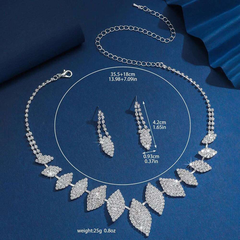 Ladies' Fashion Design Geometric Series Necklace Earrings Jewelry Set Suitable for Wedding, Party, Festival Gifts Z260313