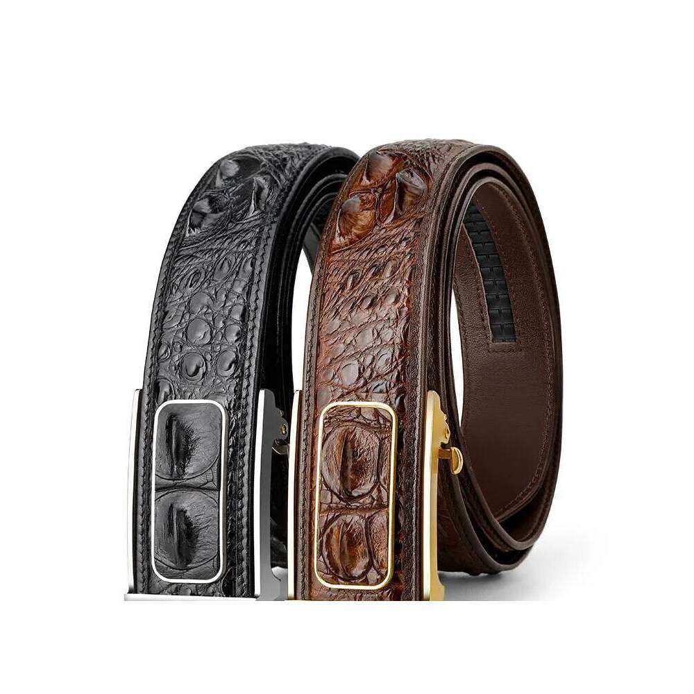 Real Crocodile Belts Men Alligator Genuine Leather Luxury Brand Strap Male Buckle Belt Vintage for Jeans Cintos Dropshipping Z260226