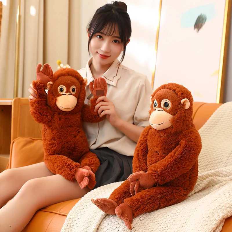 66CM Cartoon Gorilla Plush Toy Chimpanzees Monkey Soft Stuffed Doll Backpack Car Bag Room Decor Children Toy Christmas Gift Y260314