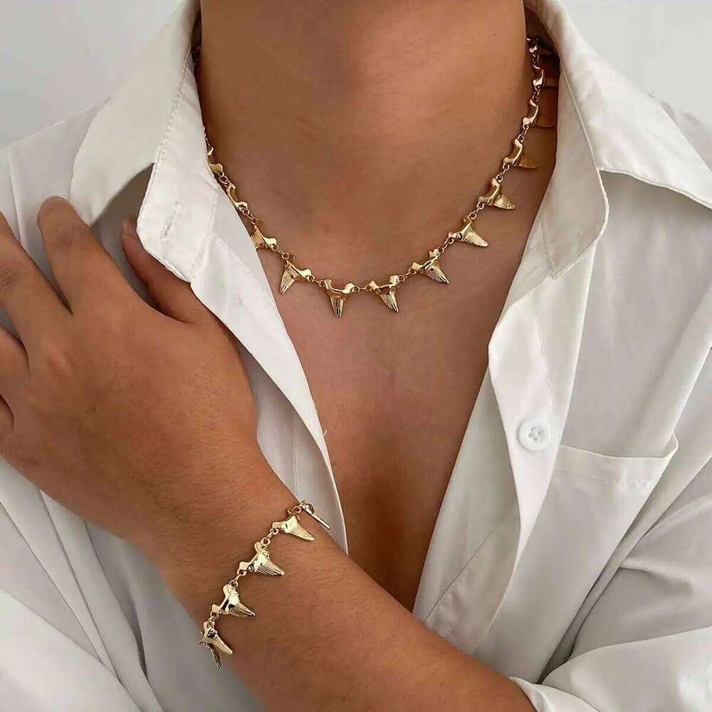 KunJoe Punk Smooth Rivet Spike Choker Necklace Bracelet Jewelry Set for Men Trendy Irregular Geometry Short Collar Chain New Z260313