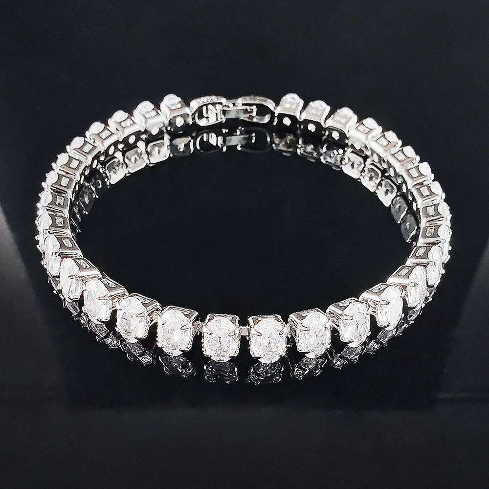 New Luxury Rose Color Oval Bracelet Bangle for Women Anniversary Gift Jewelry Wholesale Valentine's Day S8168 Z260313