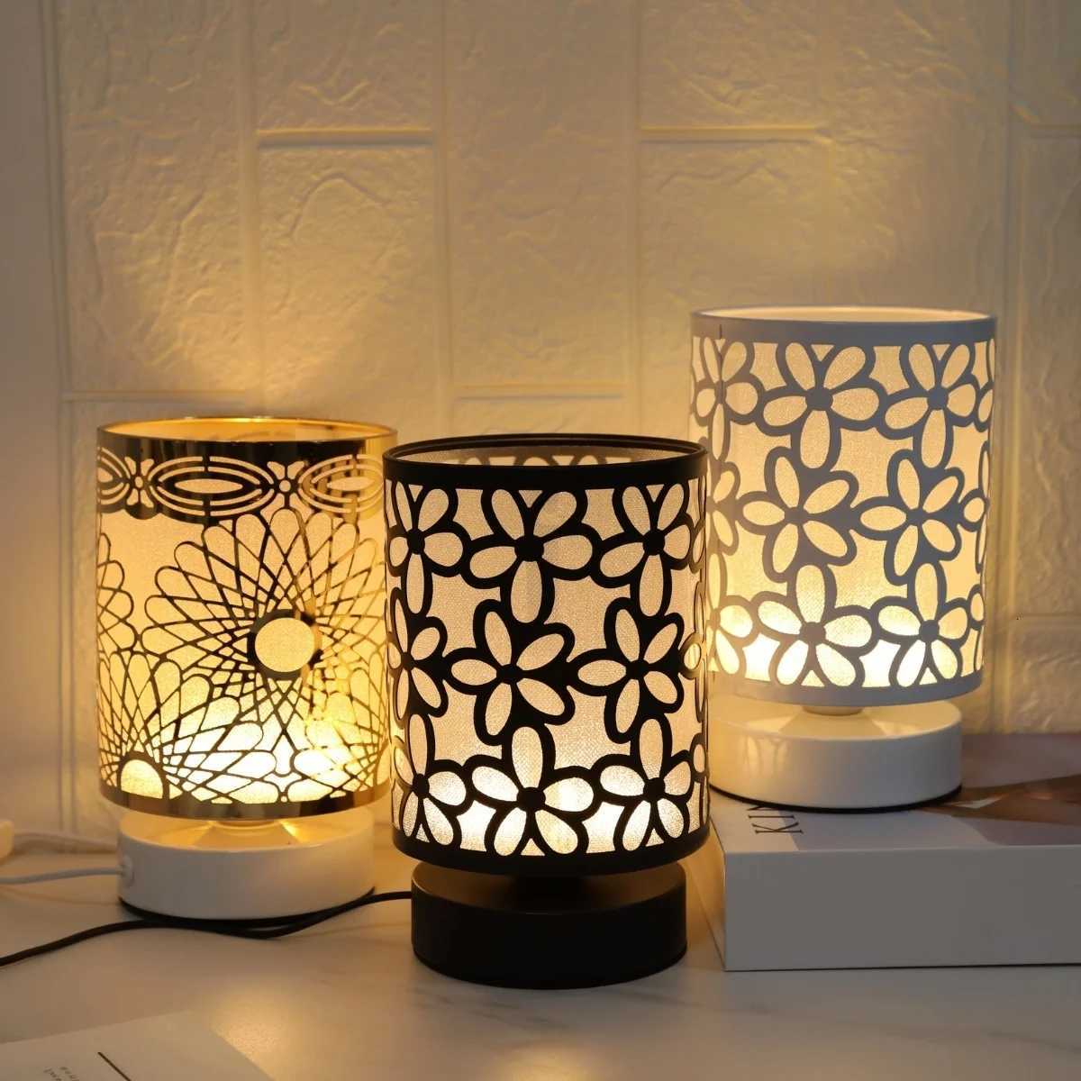 Creative design hollow LED night light USB powered warm color light suitable for living room party bedroom decoration light Y260314