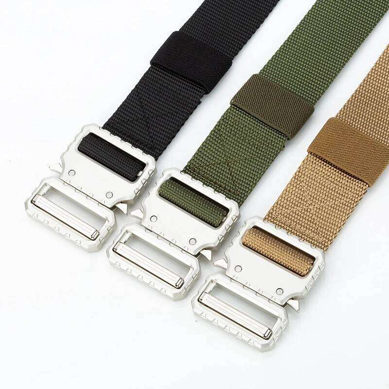 man Nylon Pants Silver Buckle Gift jeans for woman belt fashion belts Z260226