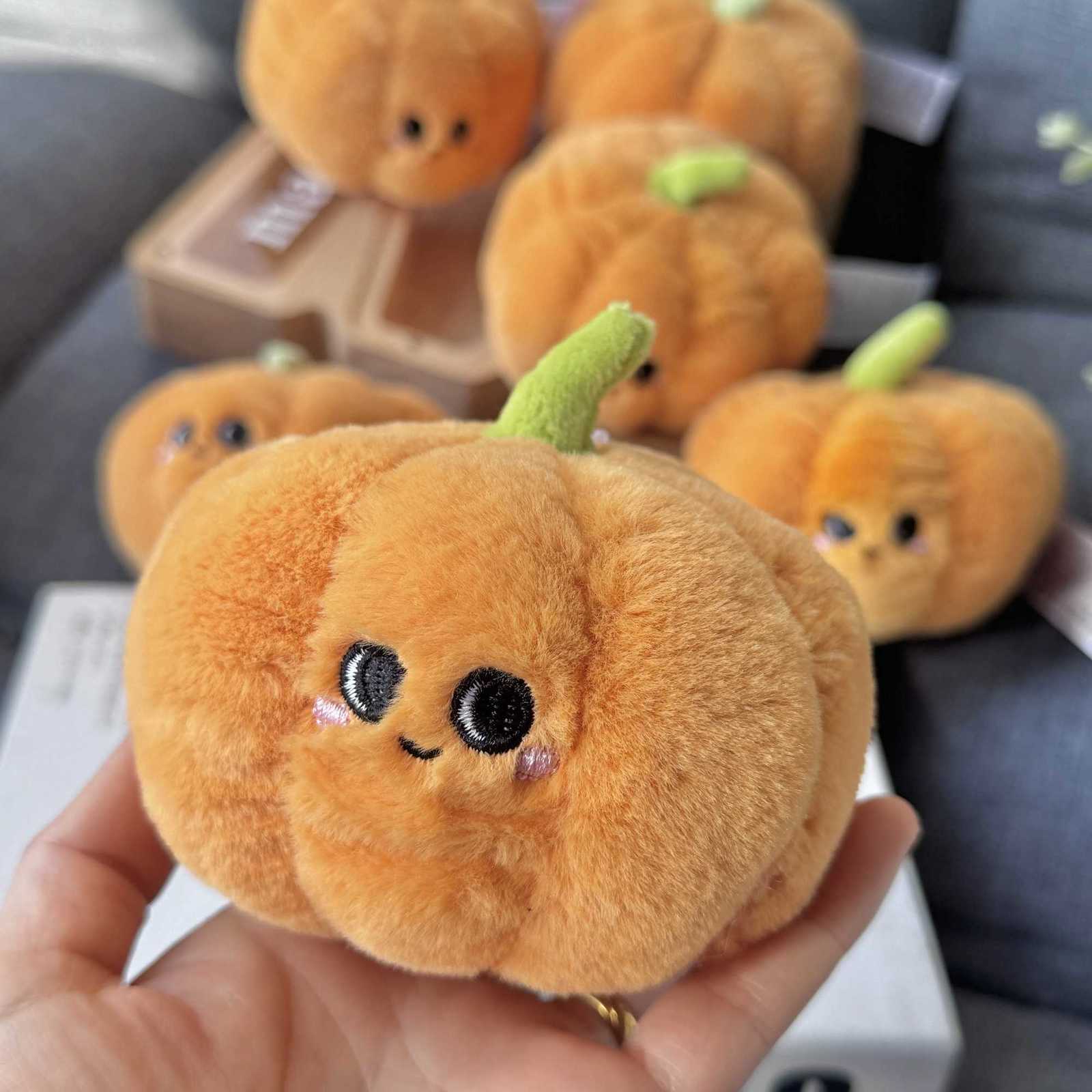 Creative Funny Pumpkin Fruit Vegetable Plush Soothing Toys Stuffed Plush Toys Soft Decoration Y260314