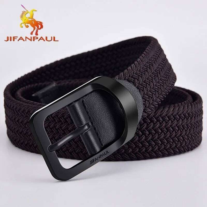 2023 men and fashion nylon alloy casual women wild stretch jeans belt decoration ins wind Luxury brand design Z260226