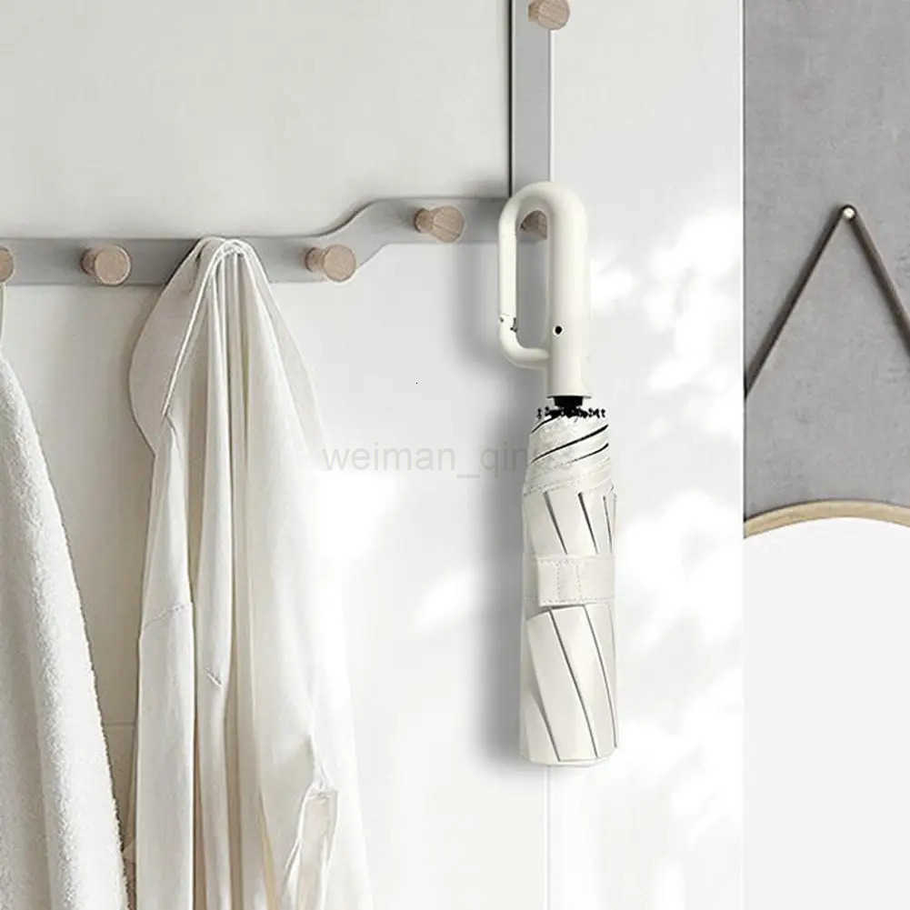 Folding Inverted Umbrella With Hook Handle Windproof Waterproof Auto Open/Close For Women Men Rain Umbrella With UV Protection H260314