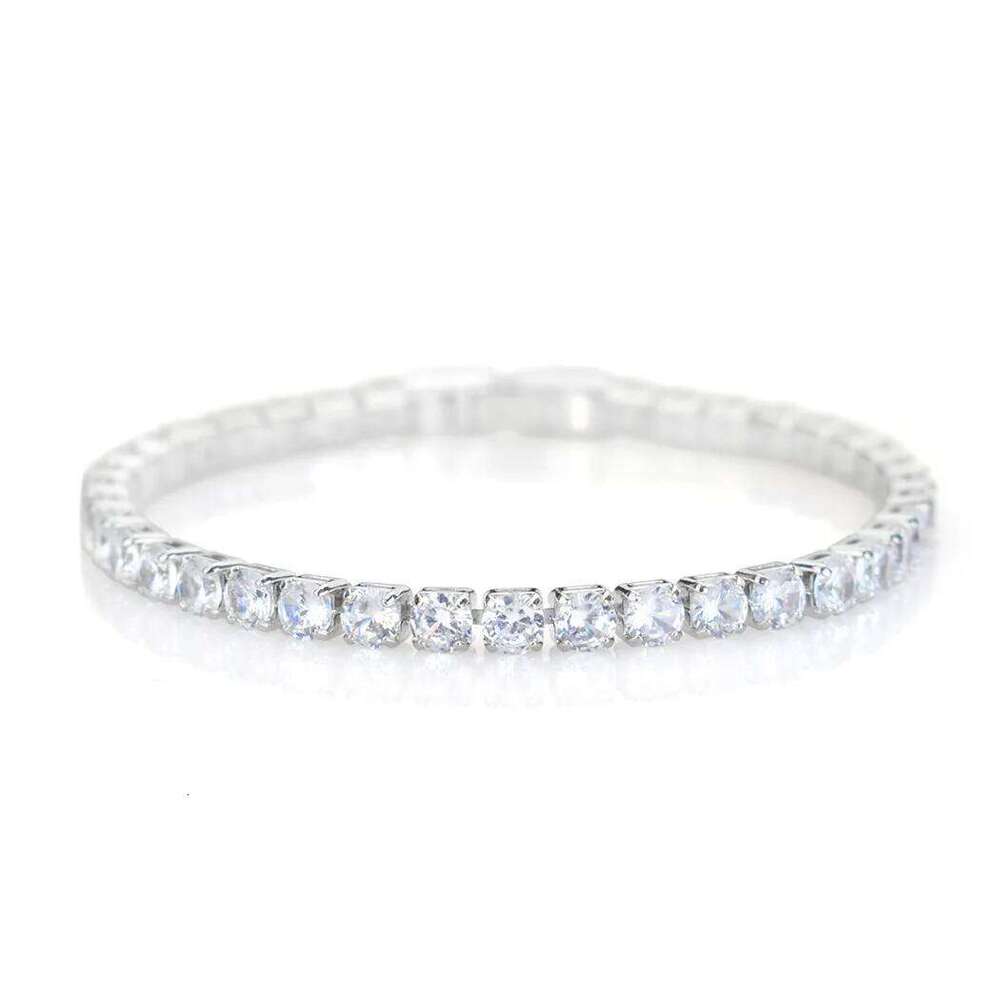 4mm Micro-inlaid Zircon Tennis for Women 2025 New Men Bracelet Homme Jewelry Accessories Wholesale Z260313