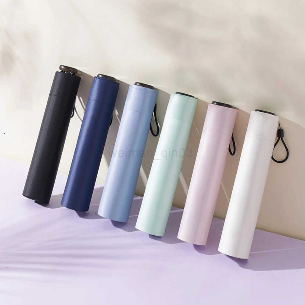Ultra Light Sun Umbrella Folding Automatic Anti Uv Sunshine Umbrellas Compact Fresh and Elegant High-density Sunscreen Umbrella H260314