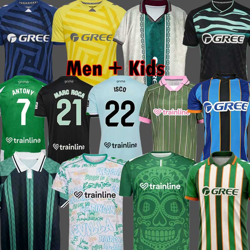 Real Betis Soccer Jerseys Pre Match Kit Camiseta Conference 2026 ANTONY Betis 25 26 Sustainability Kit futbol EZ ABDE football Shirts Kids Forever Green Equipment