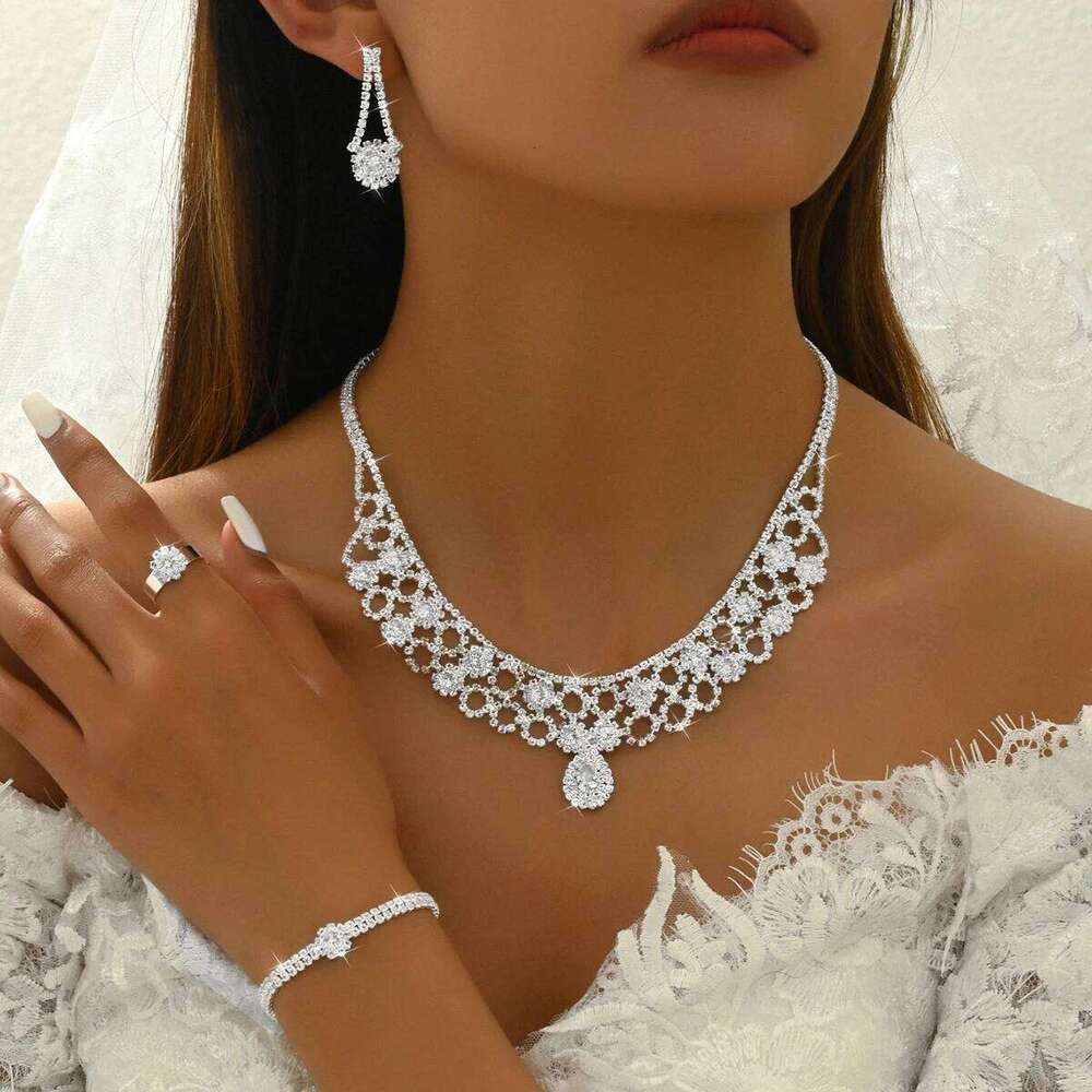 Women's Fashion Design Claw Water Drop Jewelry Set Light Luxury Style High End Wedding Banquet Party Holiday Gift Z260313