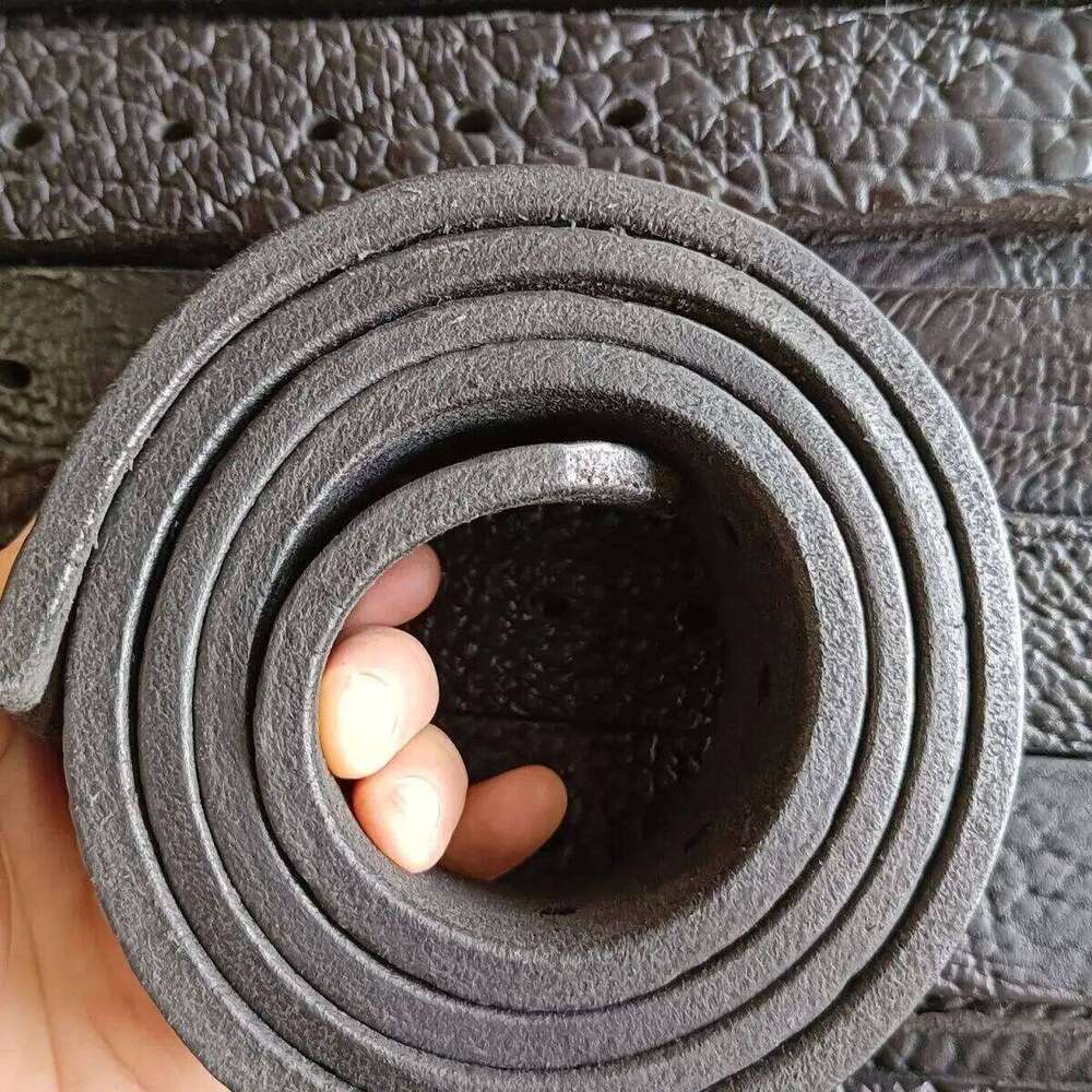 Mens Stainless Steel Buckle Cowhide Handmade Genuine Thickened Belts For Men Luxury Cowboy Belt Gift Full Grain Leather Z260226