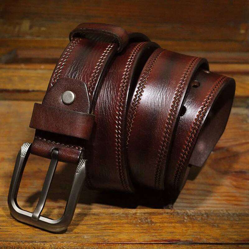 3.8CM Mens Cowskin Belts Luxury Full Grain Cowhide Genuine Leather Belt High Quality Pin Buckle Strap For Jeans Ceintures Cintos Z260226